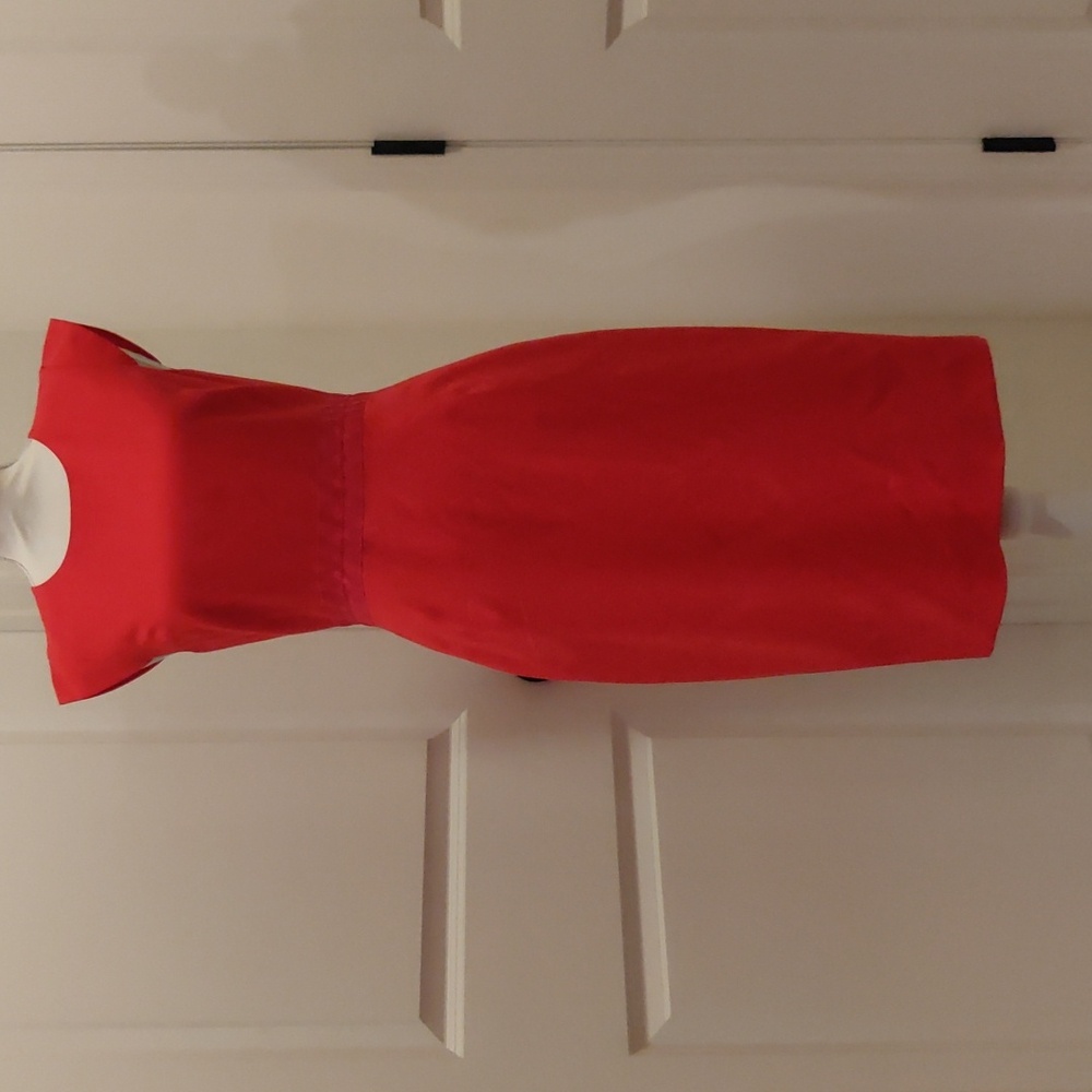J. Crew sz 2 wool short sleeve knee length dress papaya color
